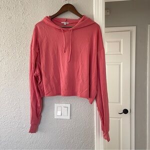 Fashion Nova Coral Cropped Hoodie 3XL